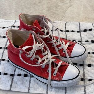 Converse Red High-Top Sneakers